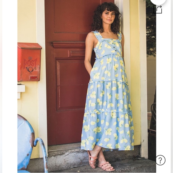 Nom Lemon Maternity/Nursing Dress - Picture 2 of 6